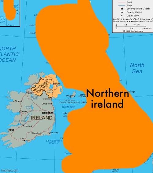 Eliminate Ireland’s or north ireland | Northern ireland | image tagged in uk | made w/ Imgflip meme maker