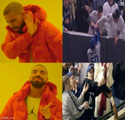 Steve Bartman meme | image tagged in memes,chicago cubs,yankees,mlb,major league baseball,sports | made w/ Imgflip meme maker