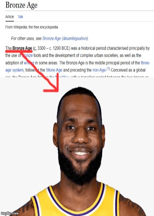Sh!tp0st | image tagged in memez,lebron james,the bronze age,pun,please laugh,upvote for 10 yearz of good luck | made w/ Imgflip meme maker