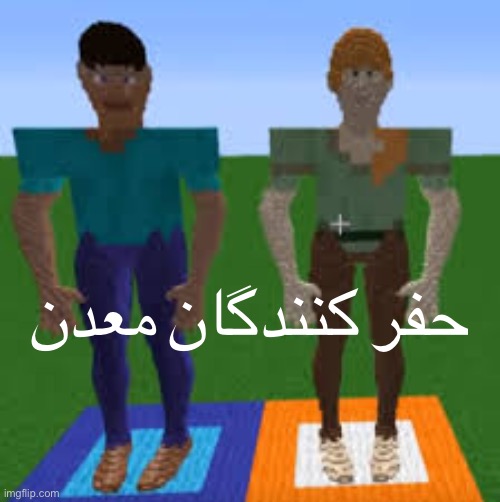 حفر کنندگان معدن | image tagged in minecraft,persian | made w/ Imgflip meme maker
