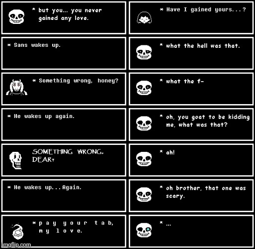 Sans in the 2016 undertale fandom (hell) (This is making fun of ships, btw) | made w/ Imgflip meme maker
