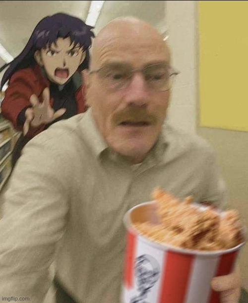 image tagged in anime,breaking bad,neon genesis evangelion | made w/ Imgflip meme maker