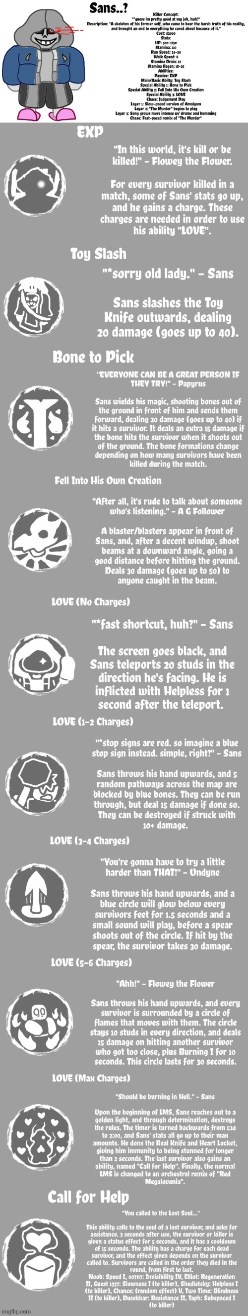 Forsaken Killer Concept: Sans..? (Ask questions in comments if you want!) | made w/ Imgflip meme maker