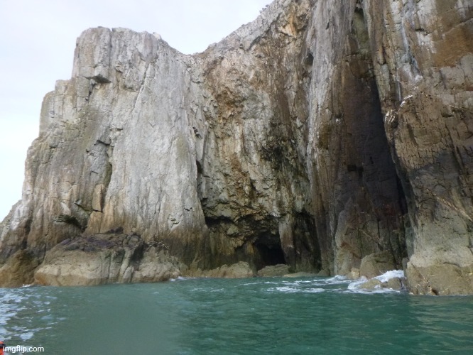 Some amazing cliffs found kayaking in Wales, UK | made w/ Imgflip meme maker