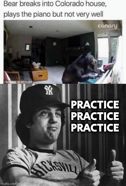 Who writes these headlines ? | PRACTICE
PRACTICE
PRACTICE | image tagged in billy joel thumbs up,go bears,you had one job,still a better love story than twilight,rock and roll | made w/ Imgflip meme maker