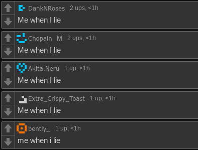 Me when I lie Blank Meme Template