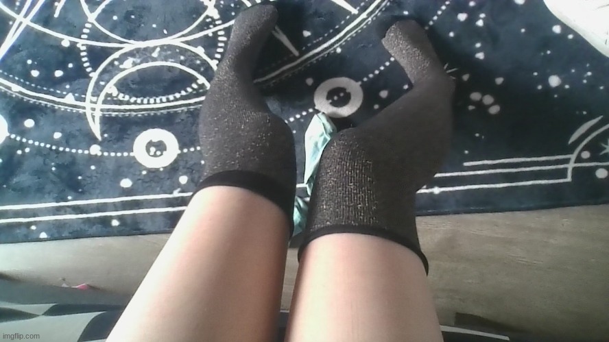 forcing everyone to see sparkly socks | made w/ Imgflip meme maker