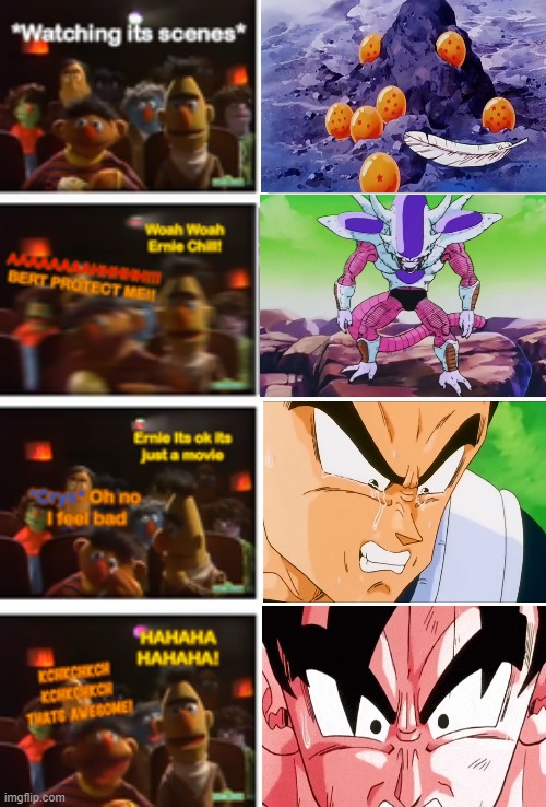 muppets movie meme | image tagged in muppets movie meme,dragon ball z,sesame street,crossover memes,the muppets,animeme | made w/ Imgflip meme maker