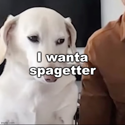 uh | I wanta spagetter | image tagged in uh | made w/ Imgflip meme maker