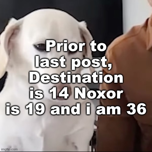 Im galarian btw | Prior to last post,  Destination is 14 Noxor is 19 and i am 36 | image tagged in uh | made w/ Imgflip meme maker