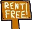 Rent Free Meme Template