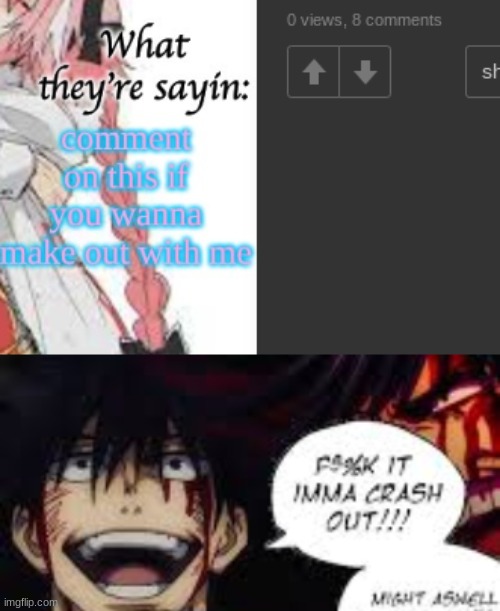 ​ | image tagged in i'm gonna crash out megumi | made w/ Imgflip meme maker