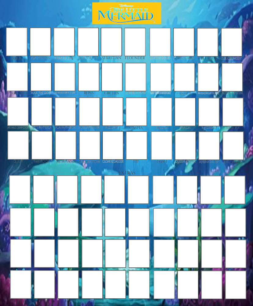 the little mermaid cast Blank Meme Template