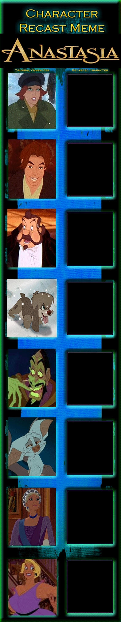 anasiana recast meme Blank Meme Template