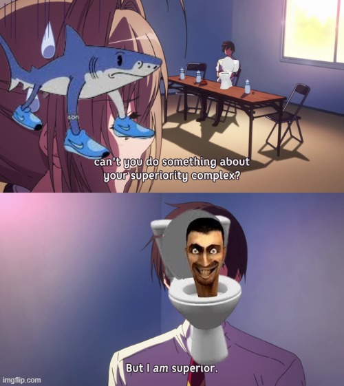 One is brainrot. One is a masterpiece in disguise. | image tagged in but i am superior,memes,brainrot,italian brainrot,skibidi toilet | made w/ Imgflip meme maker