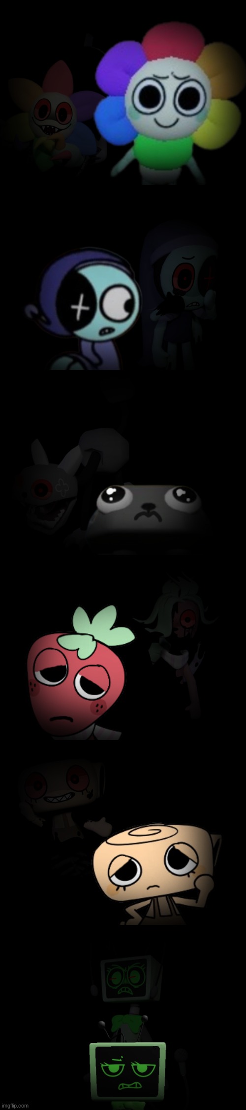 The Main Toons and their Twisted Future.mp3 | image tagged in dandy's world | made w/ Imgflip meme maker