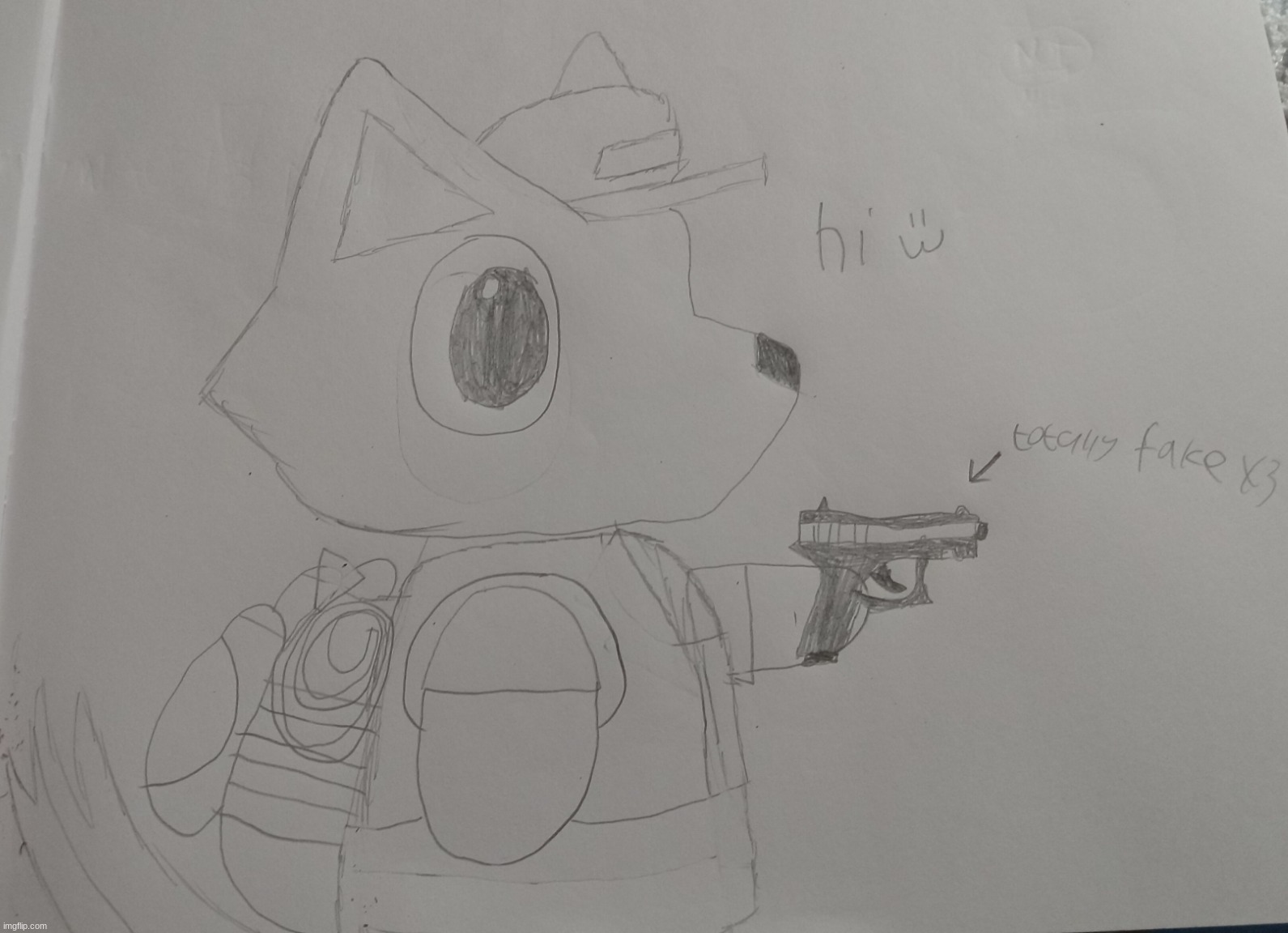 hi | image tagged in the werecleaner,kyle milton,gun | made w/ Imgflip meme maker