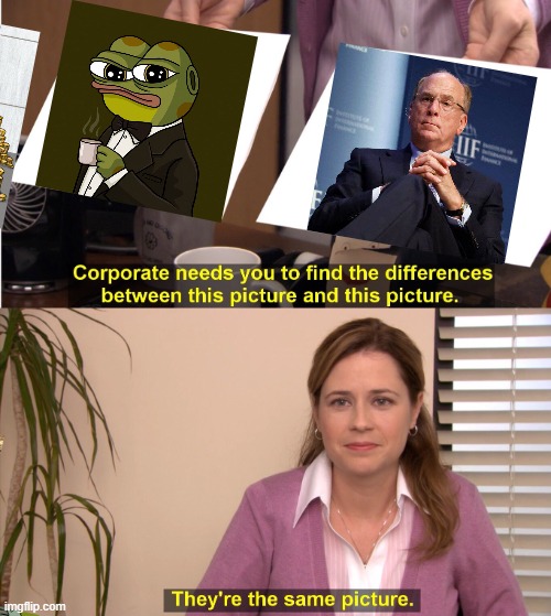 Hoppy and Black Rock Same Same | image tagged in memes,they're the same picture,hoppy,blackrock,100x,100xgems | made w/ Imgflip meme maker