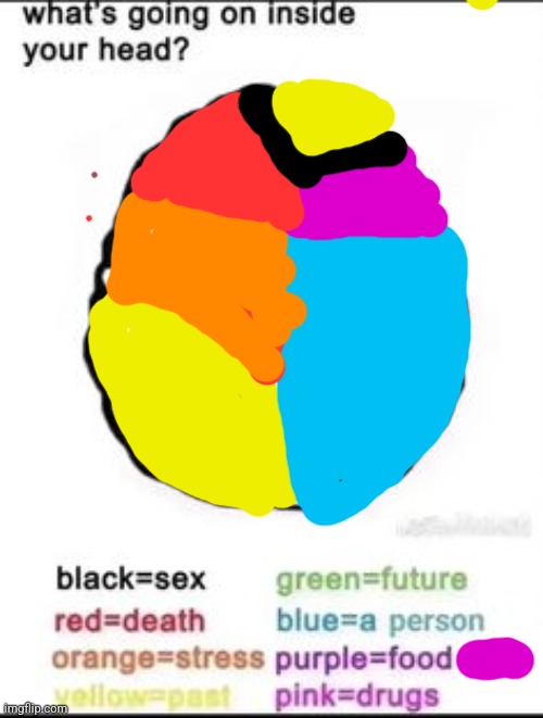Here's the real one | image tagged in what's going on inside your head | made w/ Imgflip meme maker