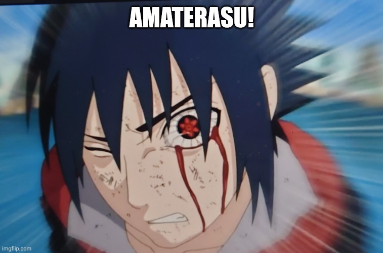 No Narutos? | AMATERASU! | image tagged in no narutos | made w/ Imgflip meme maker