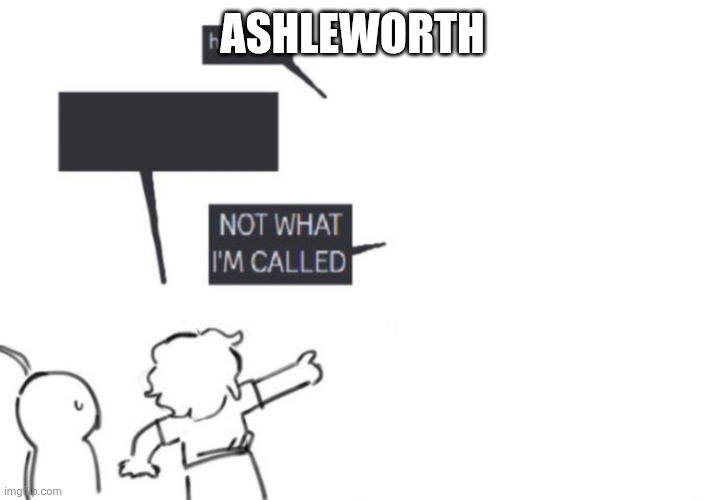 Hey Guys - NOT WHAT I'M CALLED | ASHLEWORTH | image tagged in hey guys - not what i'm called | made w/ Imgflip meme maker