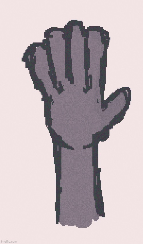 Shitty hand i drew on sandspiel | made w/ Imgflip meme maker