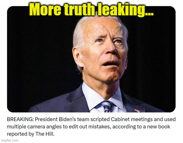 More truth leaking... | made w/ Imgflip meme maker