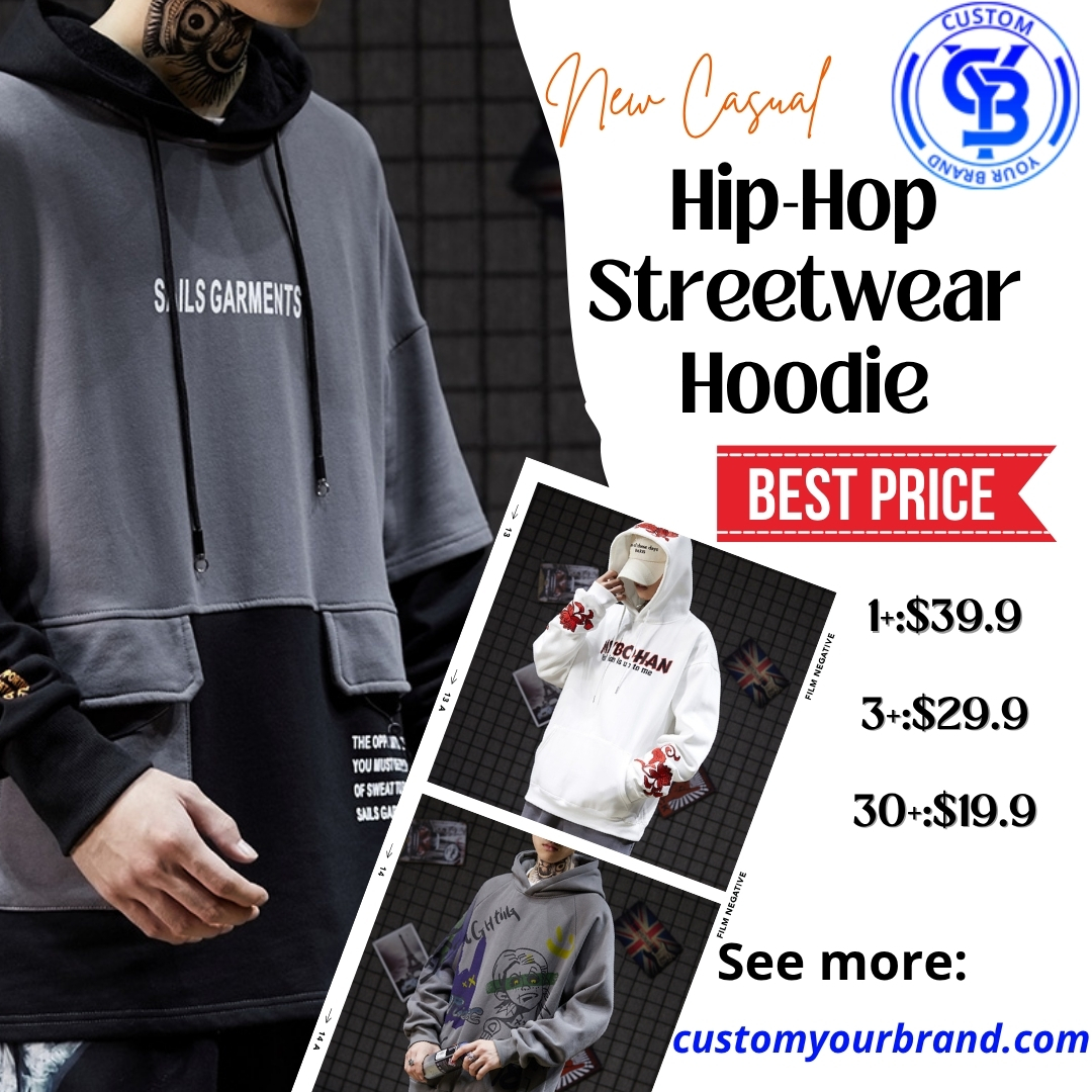 Hip-Hop Streetwear Hoodie Blank Meme Template