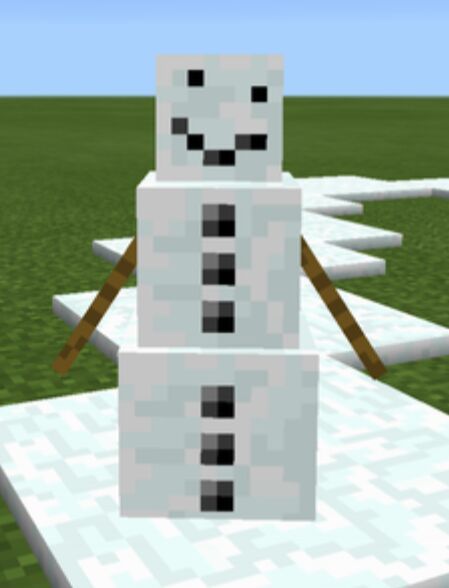 snow golem without pumpkin Blank Meme Template