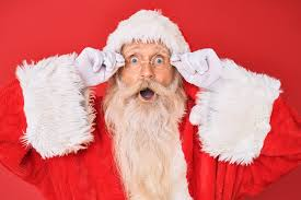 Scared santa Blank Meme Template