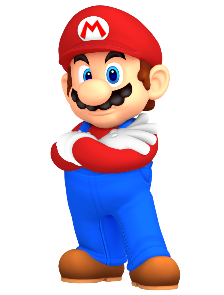 Super Mario with folded arms Blank Meme Template