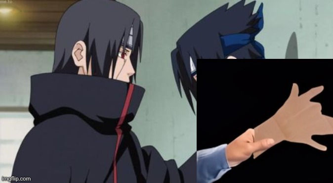 Look sasuke-kun | image tagged in itachi choking sasuke,funny | made w/ Imgflip meme maker