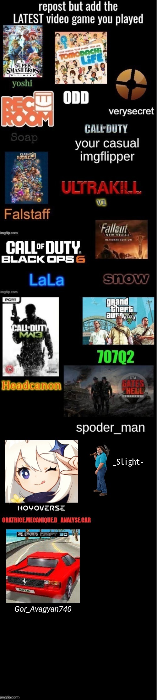 who is playing genshit infact | _Slight- | made w/ Imgflip meme maker