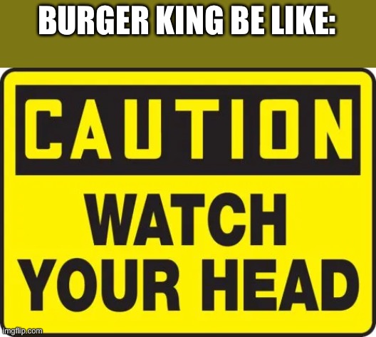 What Burger King used to be like | BURGER KING BE LIKE: | image tagged in funny,burger king | made w/ Imgflip meme maker