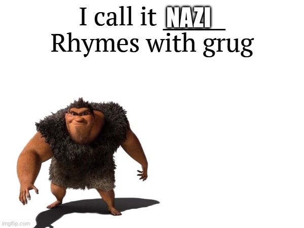 I call it _____ | NAZI | image tagged in i call it _____ | made w/ Imgflip meme maker