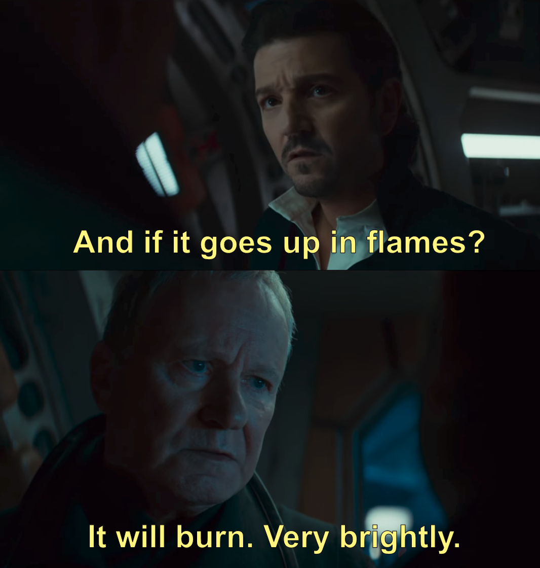 It will burn. Very brightly Blank Meme Template