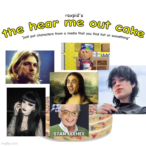 the hear me out cake | image tagged in the hear me out cake | made w/ Imgflip meme maker