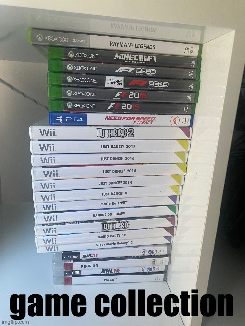 waiting for the last package so the gaps in the f1 collection is filled | game collection | made w/ Imgflip meme maker
