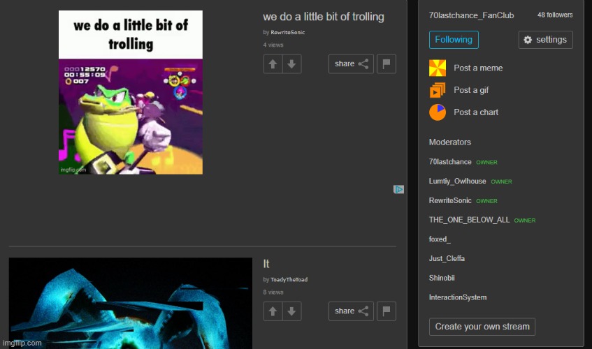 gave everyone their mod back | image tagged in hi | made w/ Imgflip meme maker