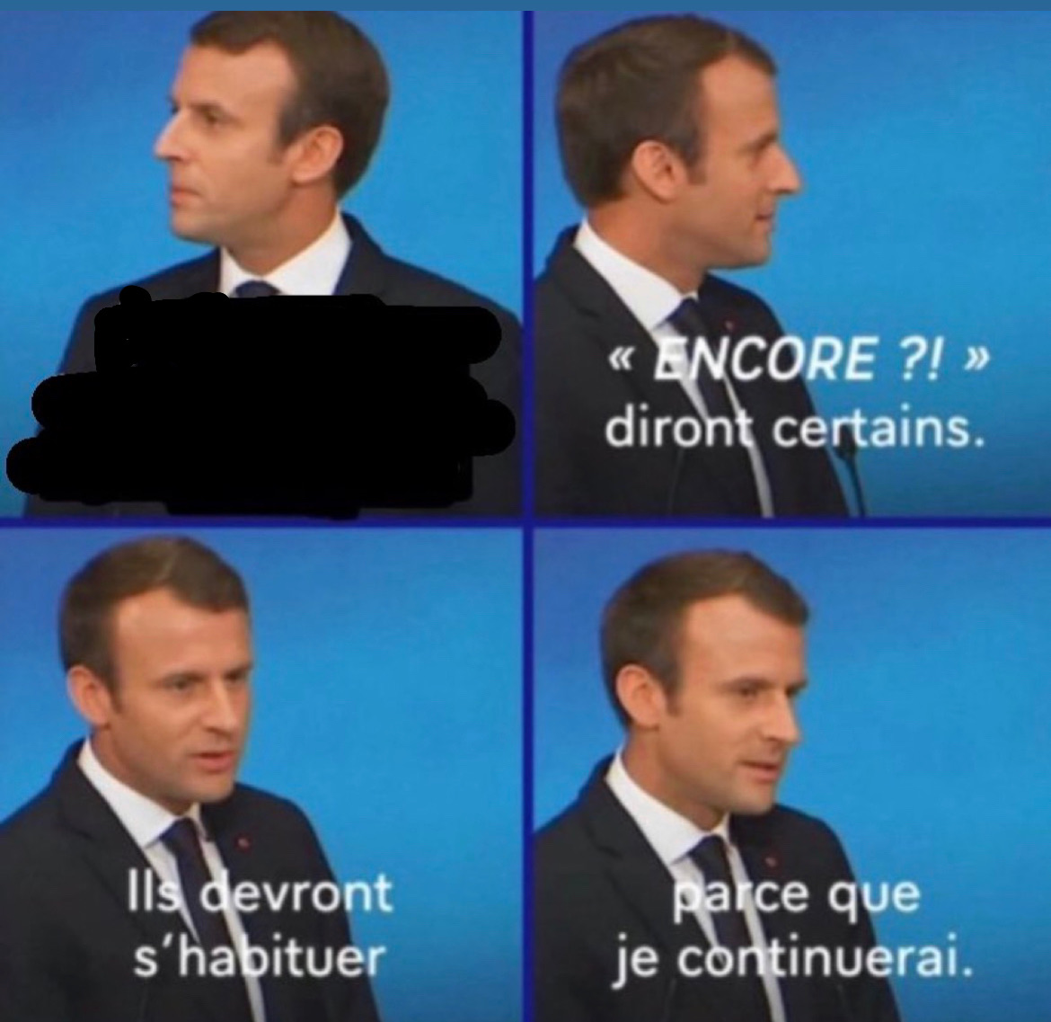 Encore Macron Blank Meme Template