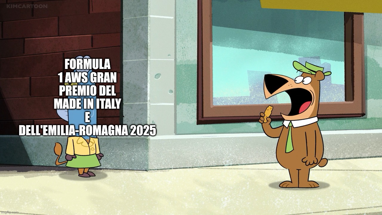 FORMULA 1 AWS GRAN PREMIO DEL MADE IN ITALY E DELL'EMILIA-ROMAGNA 2025 | image tagged in formula 1,italy | made w/ Imgflip meme maker