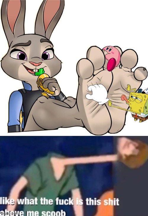 This took me multiple attempts to make. The first one was already too many | image tagged in judy hopps feet,like what the f ck is this sh t above me scoob,foot fetish,furry,cursed image,cringe | made w/ Imgflip meme maker