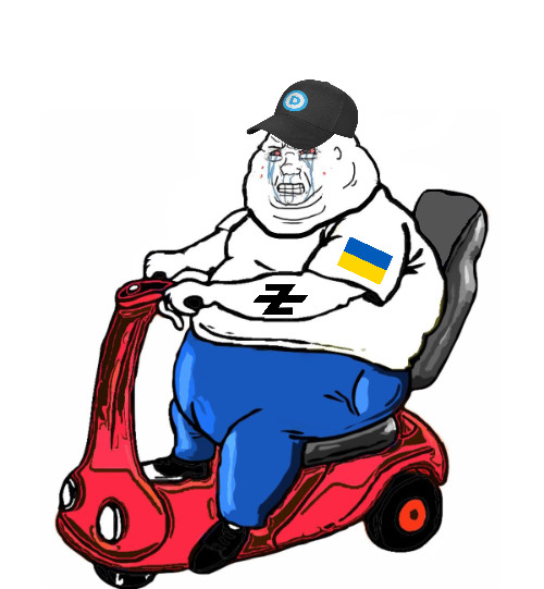 Weeping, morbidly obese shitlib riding a scooter Blank Meme Template