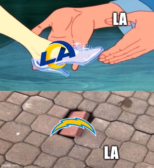 Los Angeles Chargers meme | LA | image tagged in los angeles chargers,san diego chargers,nfl memes,nfl,memes,football | made w/ Imgflip meme maker