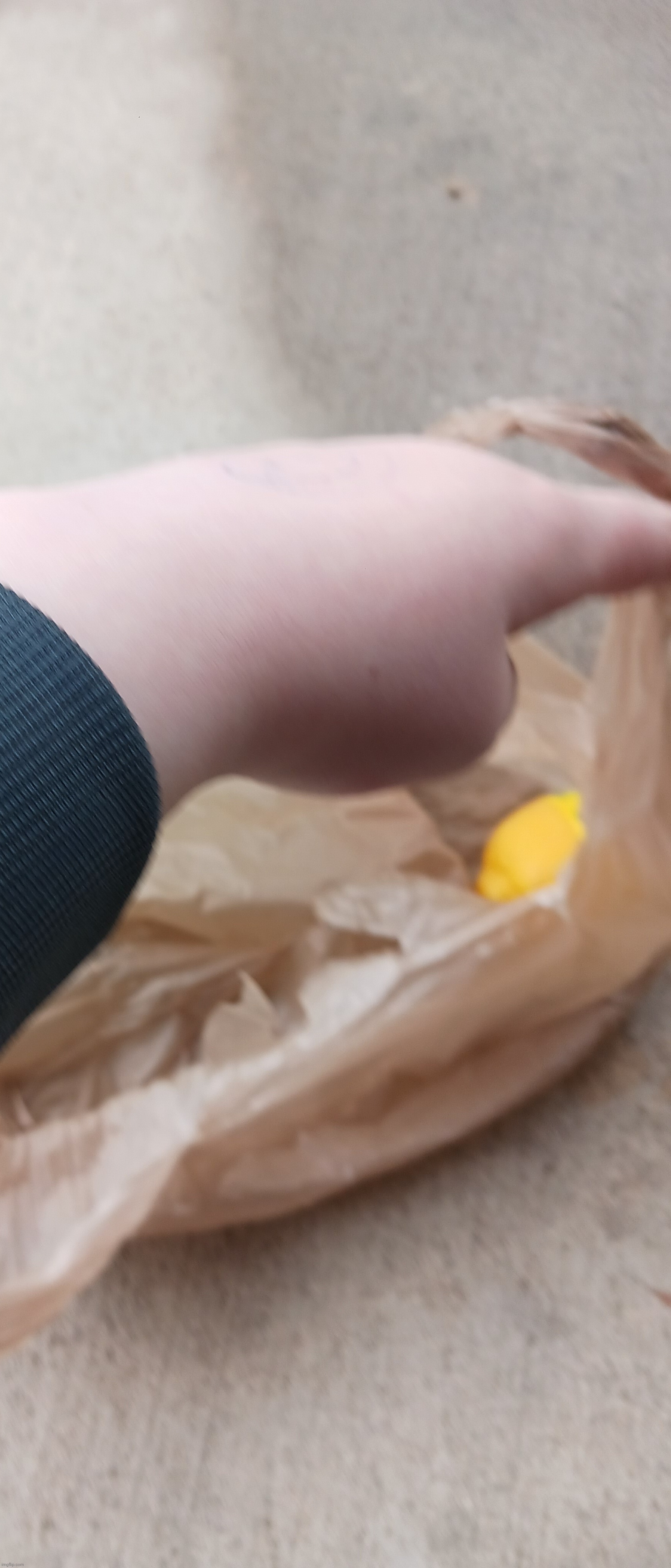 What does a lemon in a bag at a public park mean | made w/ Imgflip meme maker