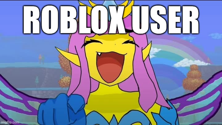Empress of Light point and laugh | ROBLOX USER | image tagged in empress of light point and laugh | made w/ Imgflip meme maker