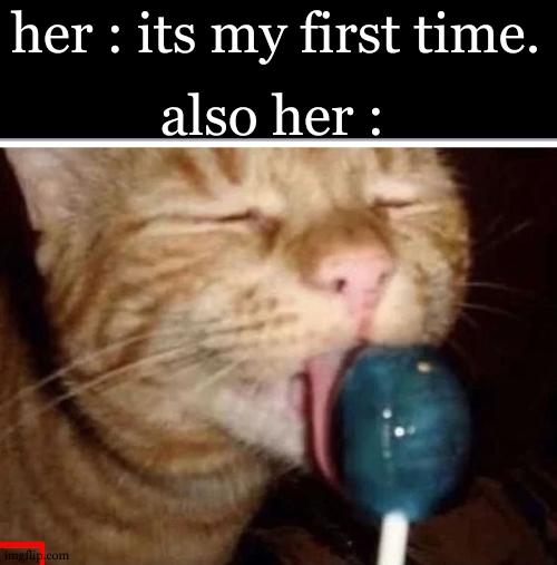 silly goober 2 | also her :; her : its my first time. | image tagged in silly goober 2,first time | made w/ Imgflip meme maker