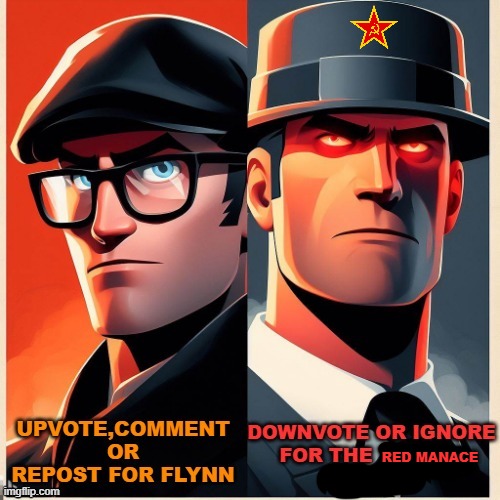RED MANACE | image tagged in propaganda | made w/ Imgflip meme maker