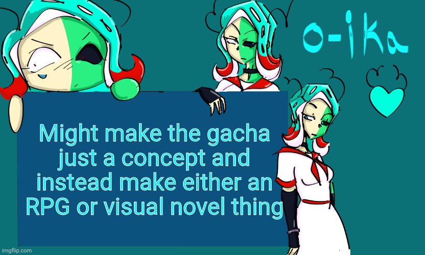 401 temp | Might make the gacha just a concept and instead make either an RPG or visual novel thing | image tagged in 401 temp | made w/ Imgflip meme maker