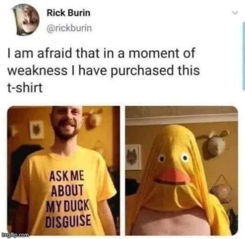 Duck shirt | image tagged in duck,t-shirt | made w/ Imgflip meme maker